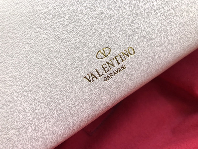 Rockstud Calfskin Shoulder Bag with Studded Strap