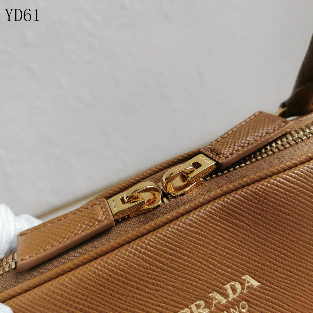 Saffiano Leather Top Handle Bag