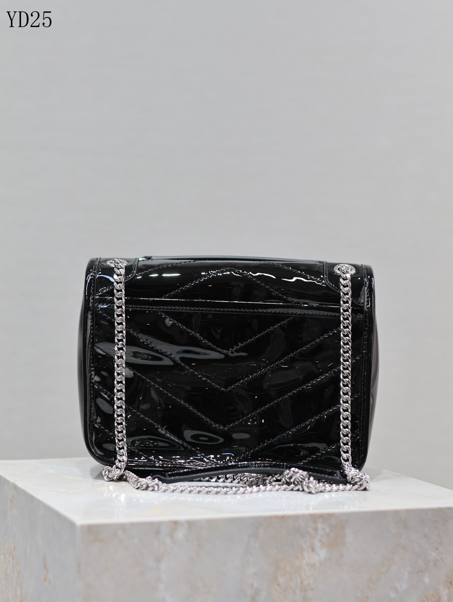 Niki Medium Patent Leather Shoulder Bag