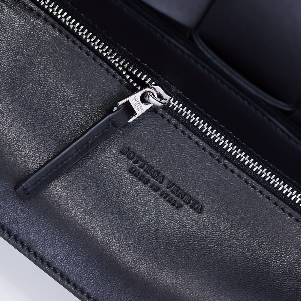 Cassette-Style Woven Shoulder Bag