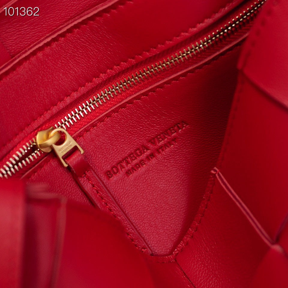 Cassette-Style Woven Shoulder Bag