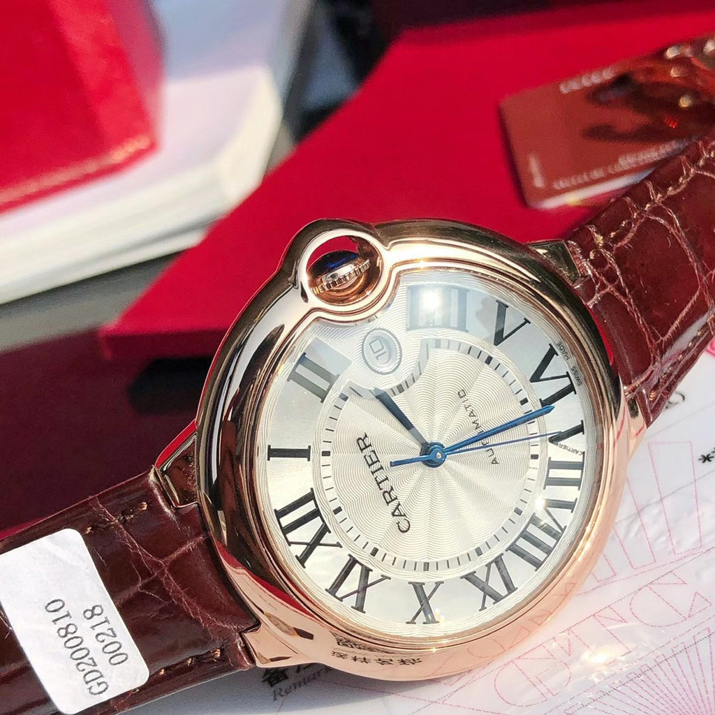 Ballon Bleu Watch – Automatic, Brown Leather