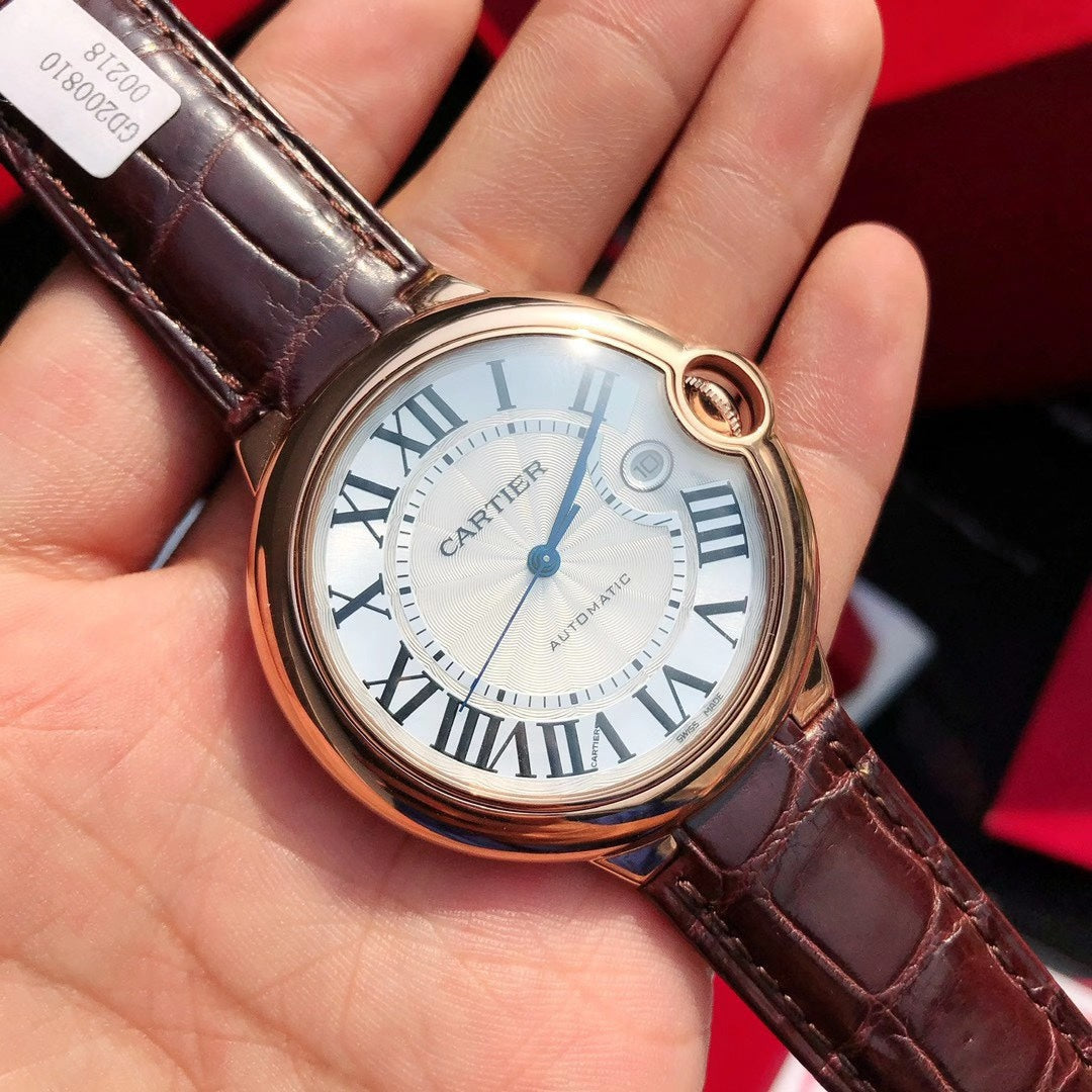 Ballon Bleu Watch – Automatic, Brown Leather