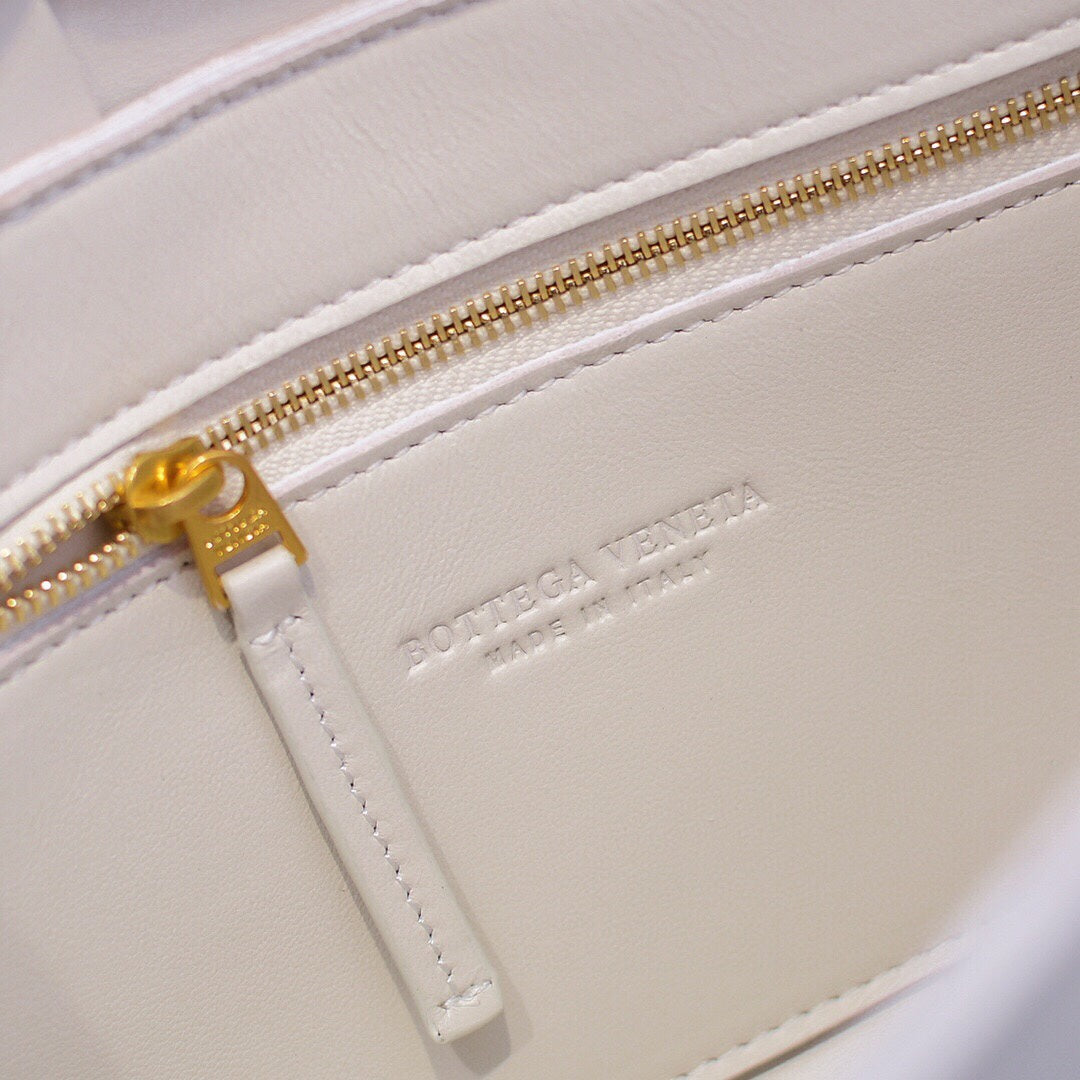 Cassette-Style Woven Shoulder Bag