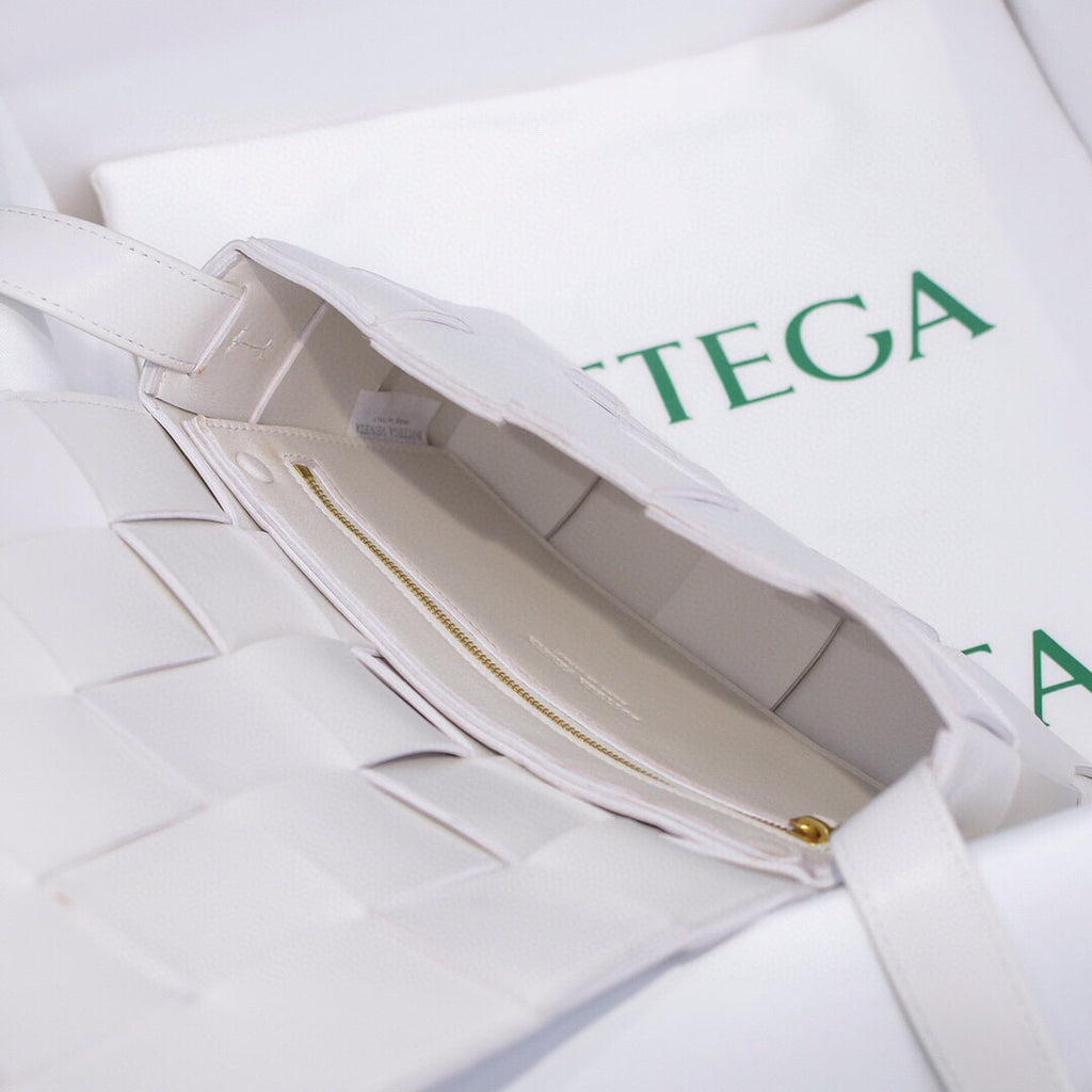 Cassette-Style Woven Shoulder Bag