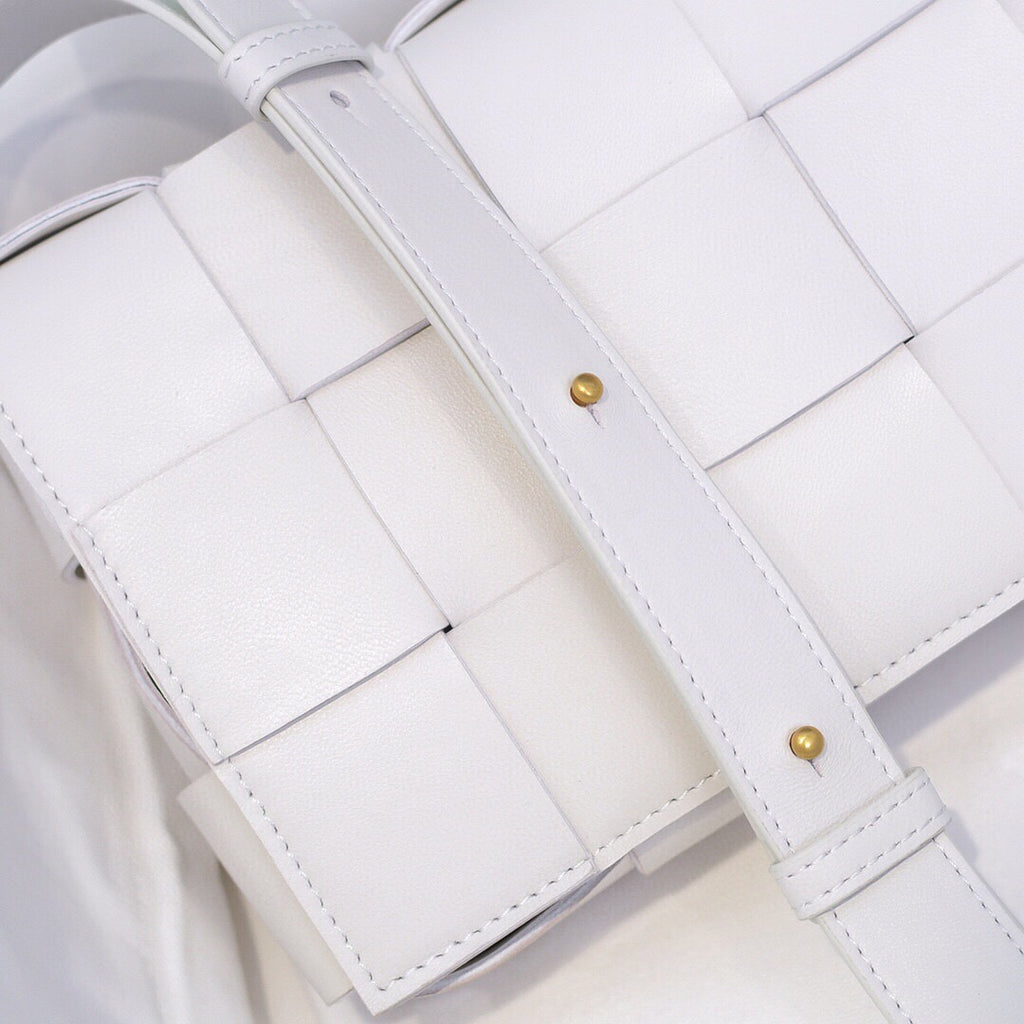 Cassette-Style Woven Shoulder Bag