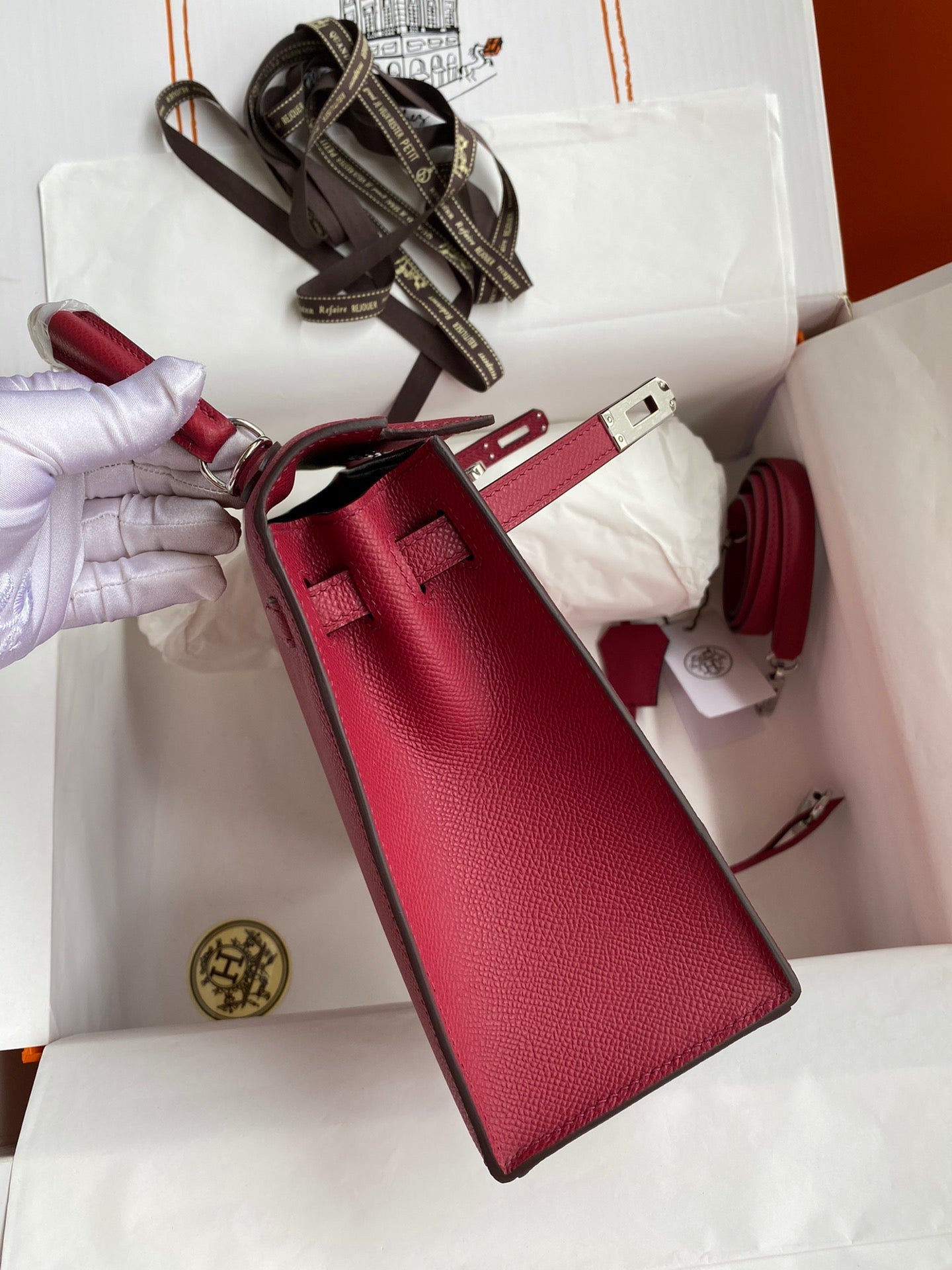 Kelly 25 Epsom Leather Bag