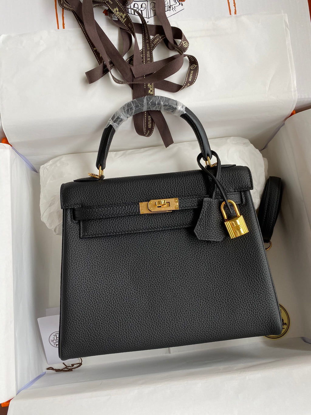 Kelly 25 Togo Leather Bag