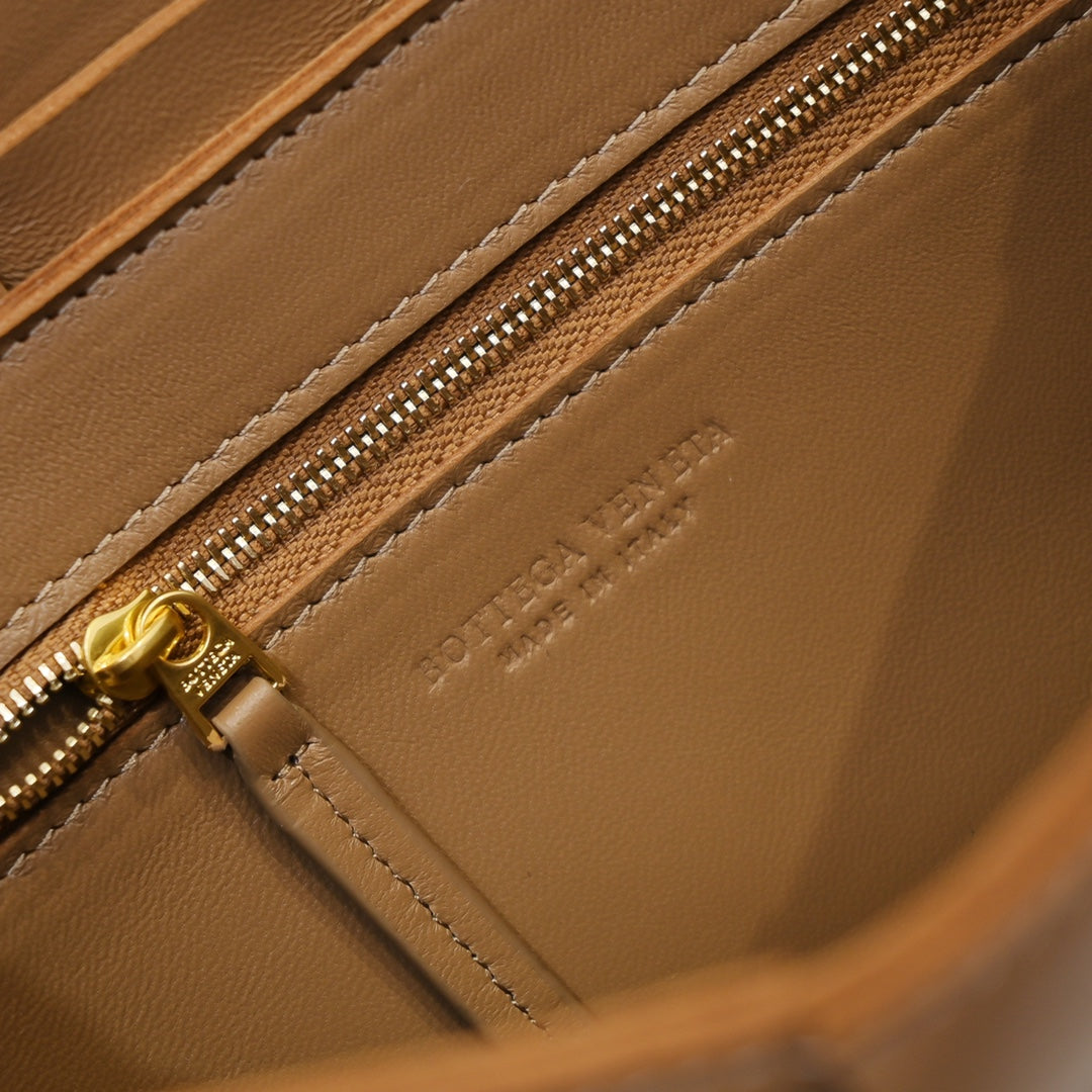 Cassette-Style Woven Shoulder Bag