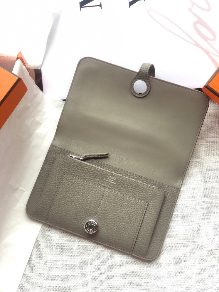 Dogon Long Wallet Togo Leather