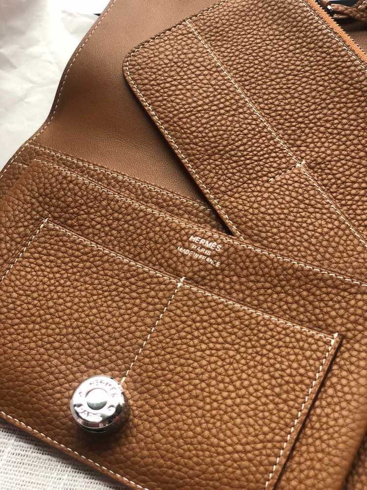 Dogon Long Wallet Togo Leather