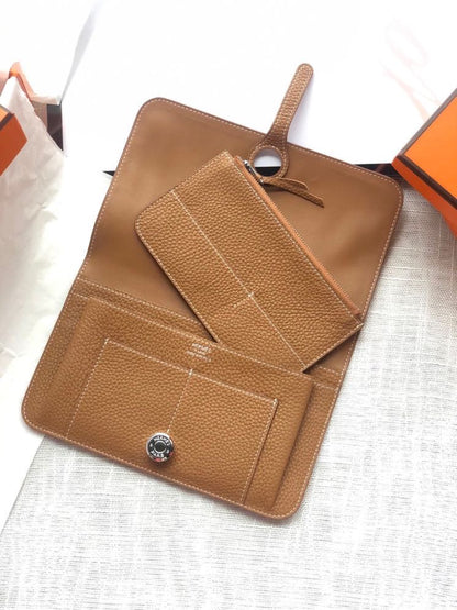 Dogon Long Wallet Togo Leather