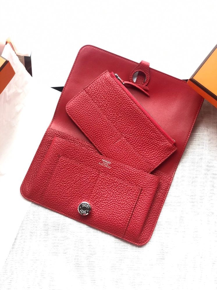 Dogon Long Wallet Togo Leather