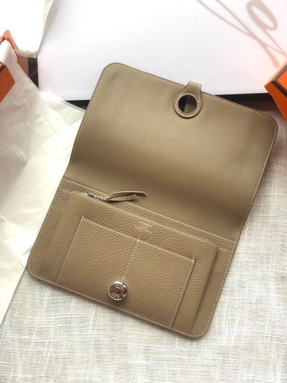 Dogon Long Wallet Togo Leather