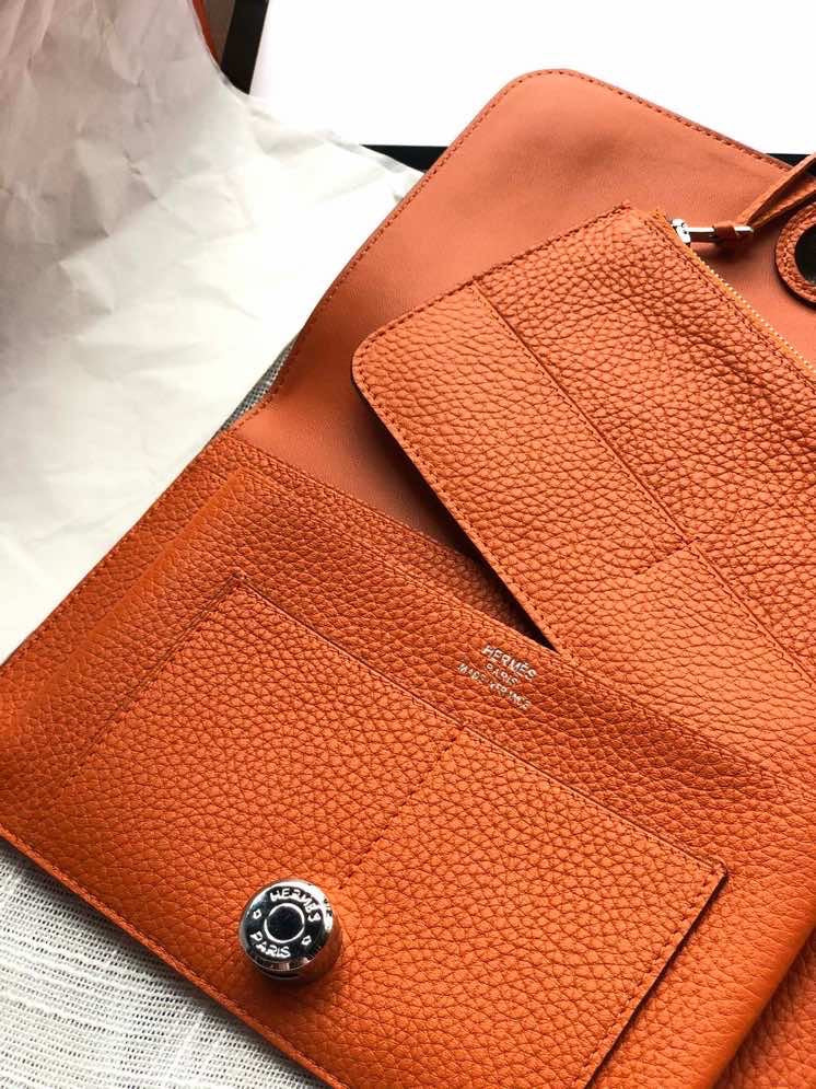 Dogon Long Wallet Togo Leather