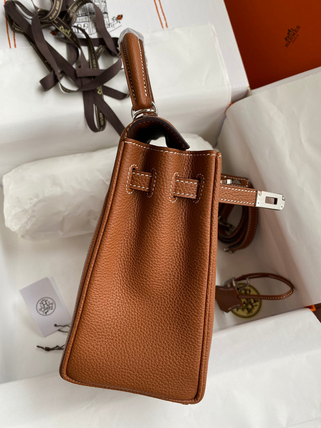 Kelly 25 Togo Leather Bag