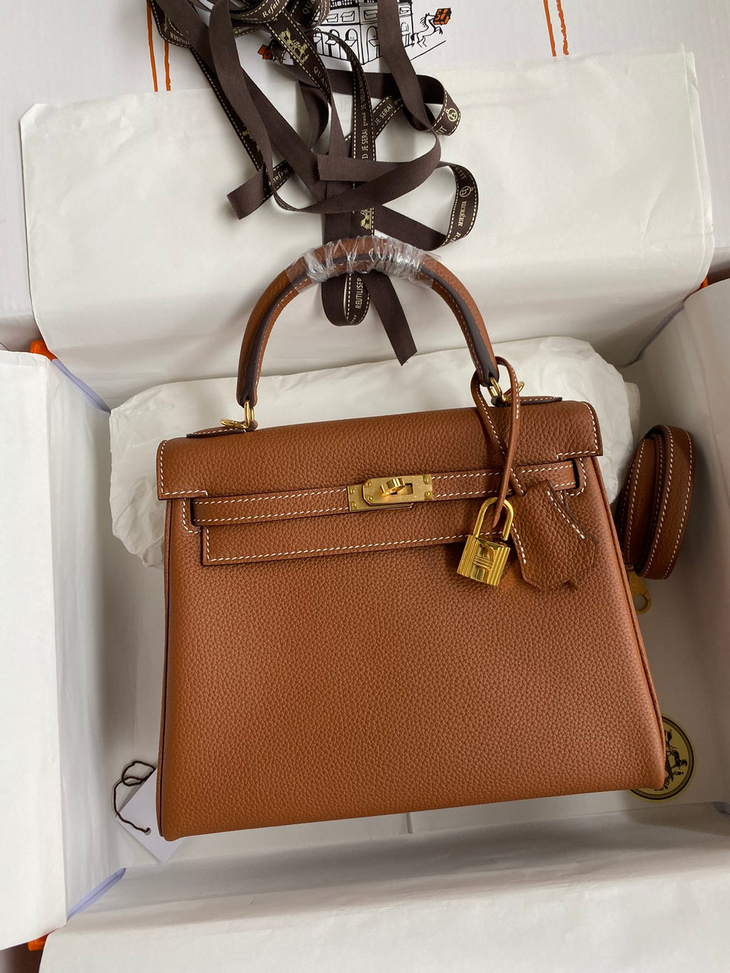 Kelly 25 Togo Leather Bag