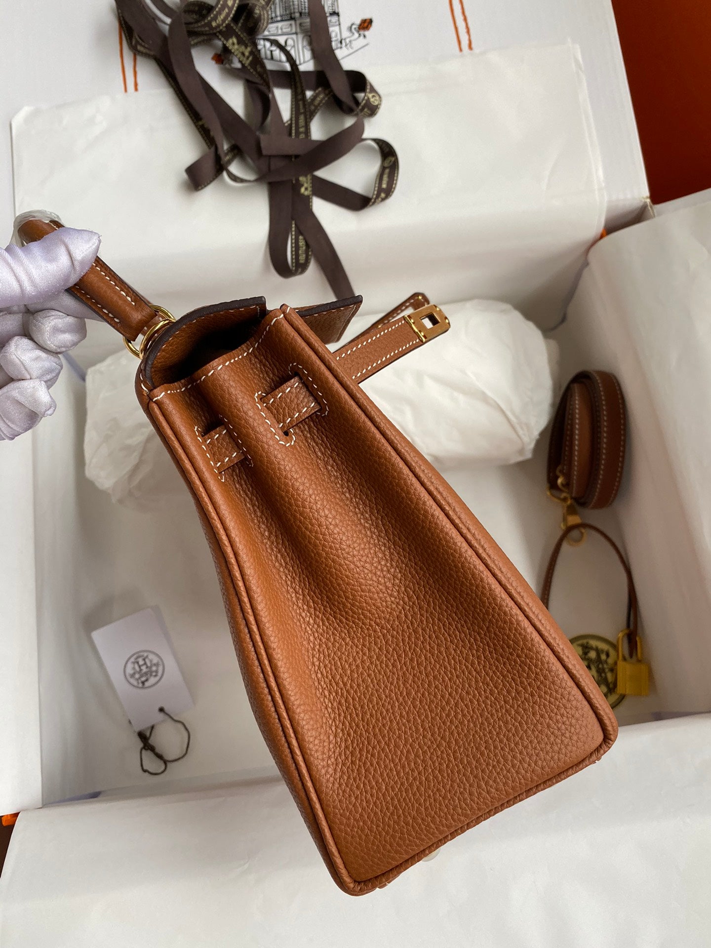 Kelly 25 Togo Leather Bag