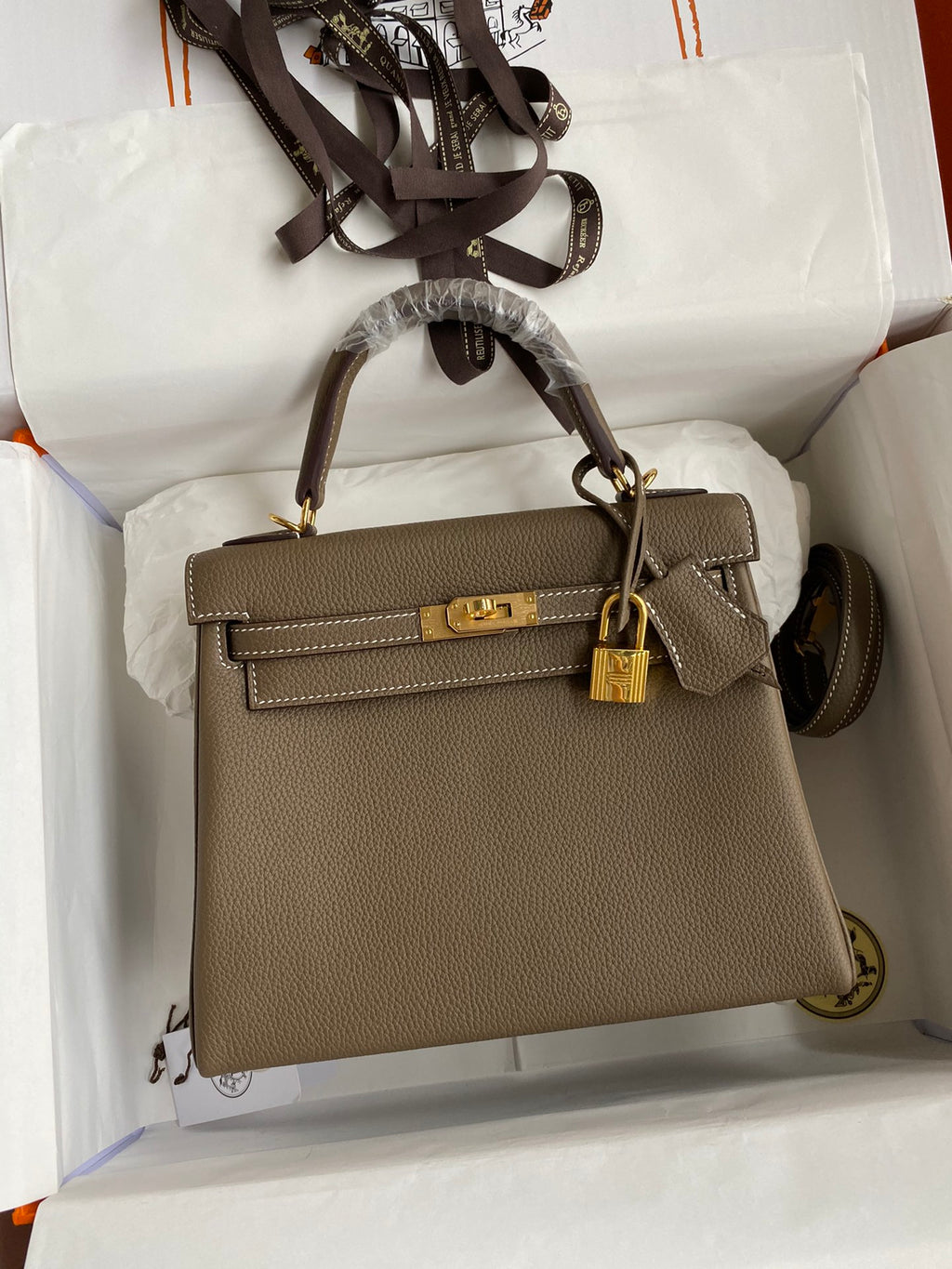 Kelly 25 Togo Leather Bag