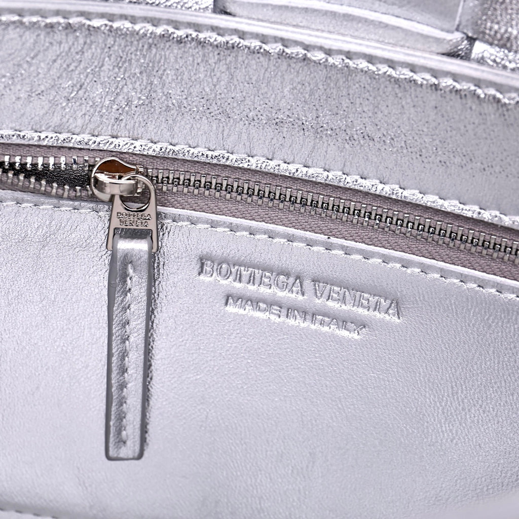 Cassette-Style Woven Shoulder Bag