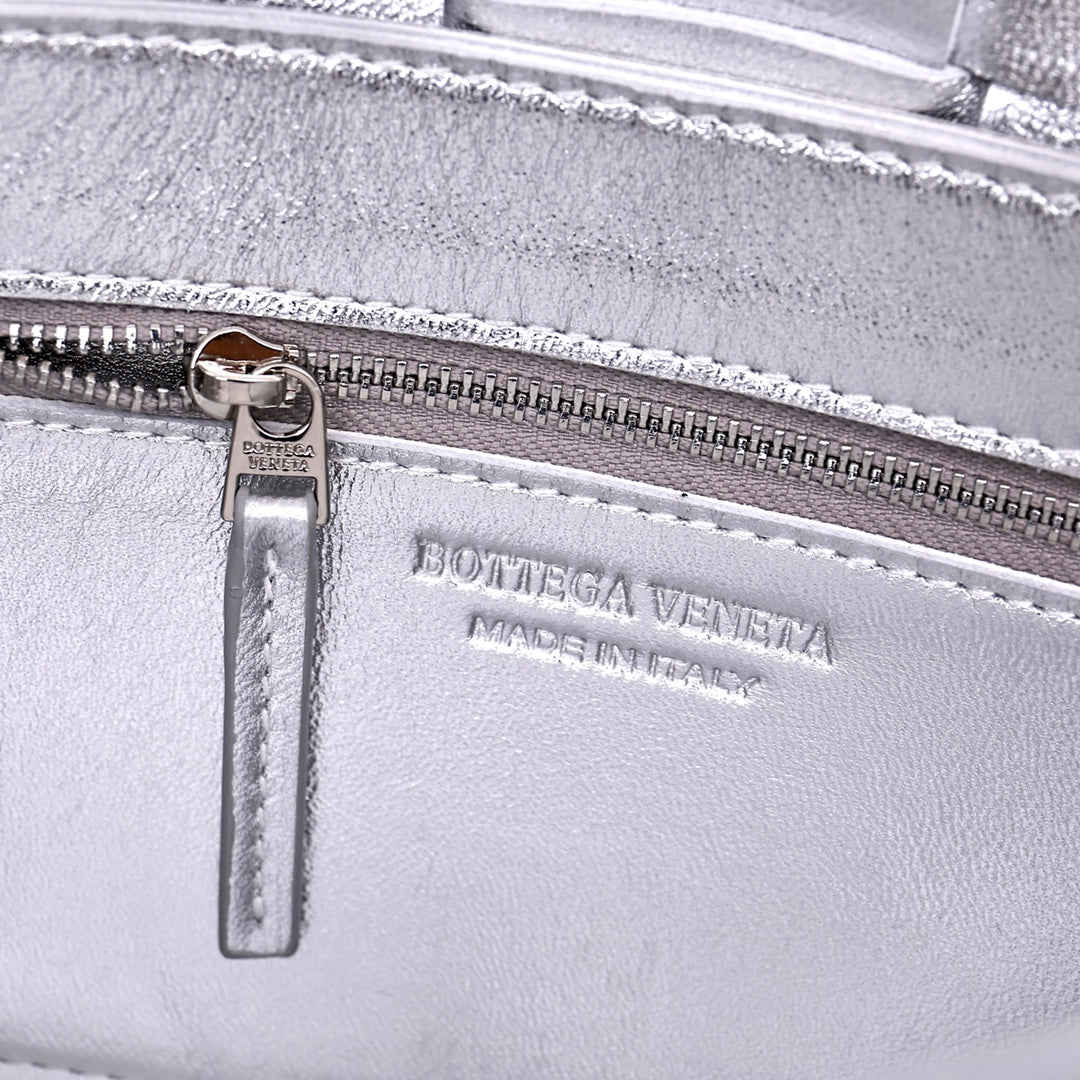 Cassette-Style Woven Shoulder Bag