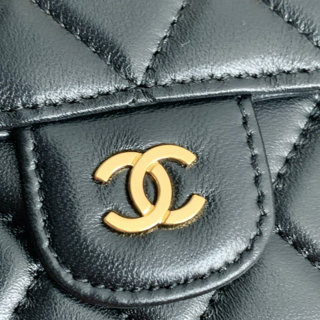 Quilted Long Flap Wallet