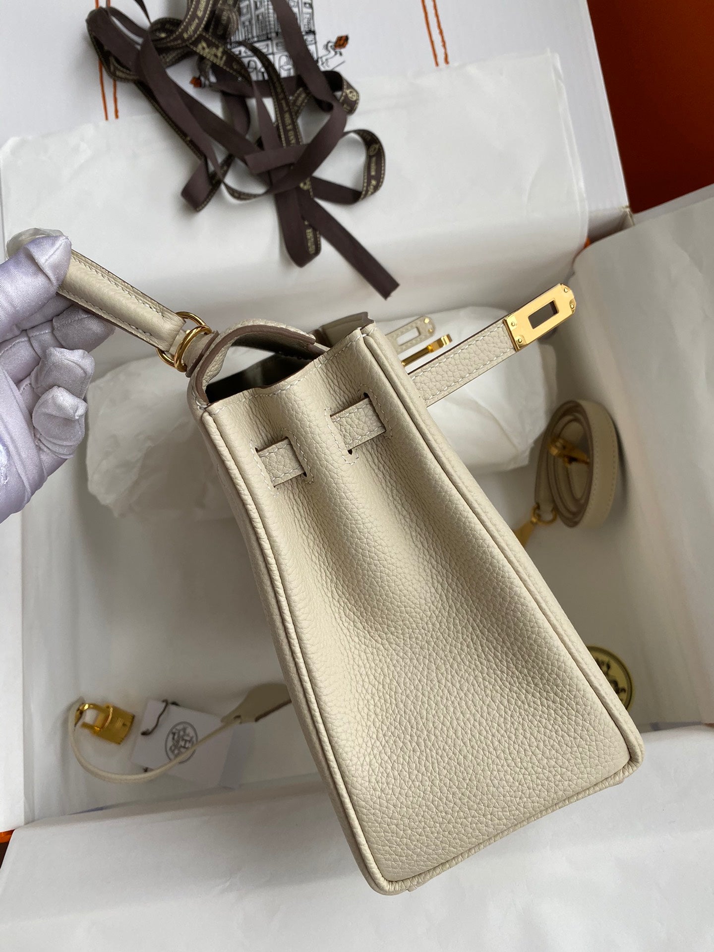 Kelly 25 Togo Leather Bag