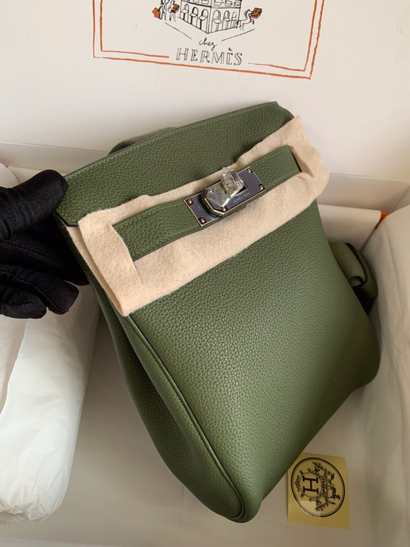 HAC à Dos Backpack 18cm Togo Leather