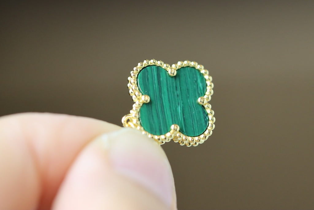 Alhambra Green Malachite Clover Necklace