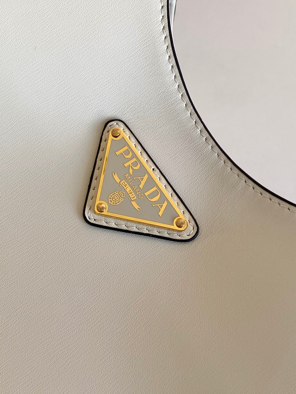 Cleo-Style Smooth Leather Shoulder Bag