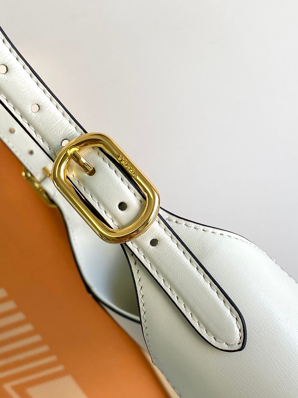 Cleo-Style Smooth Leather Shoulder Bag