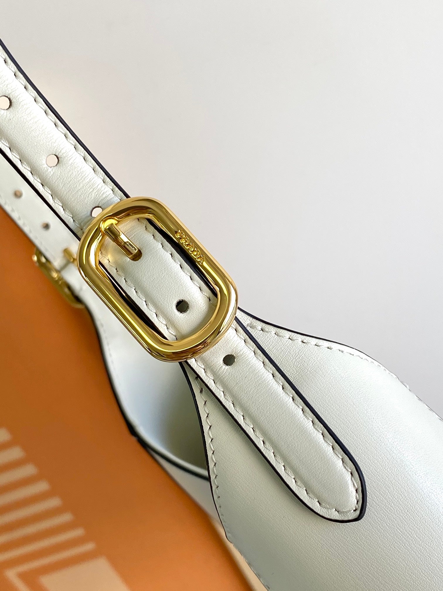 Cleo-Style Smooth Leather Shoulder Bag