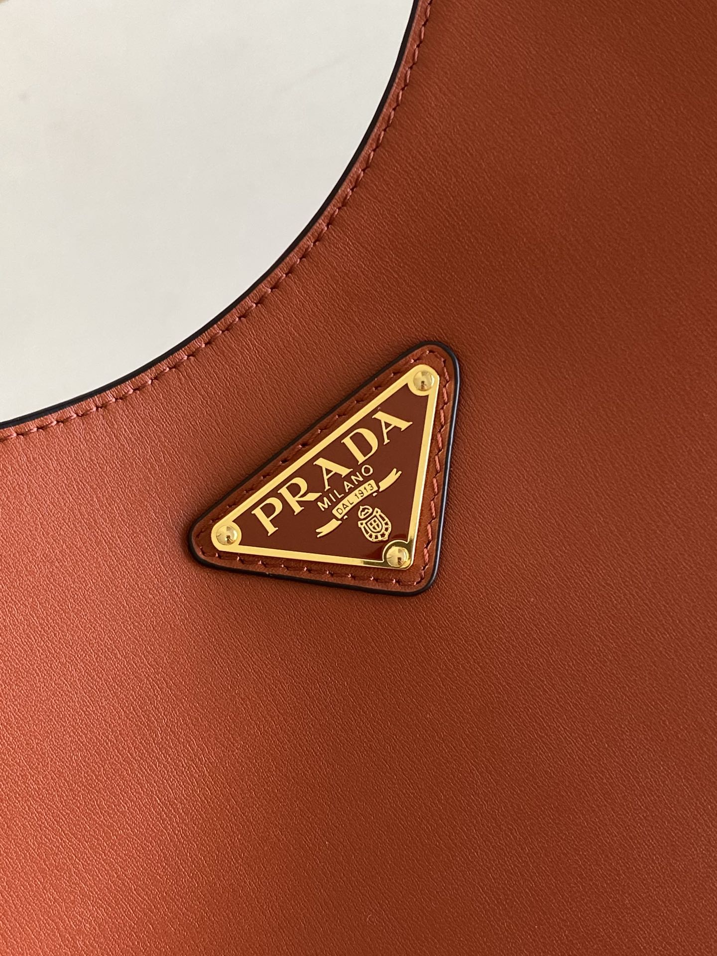 Cleo-Style Smooth Leather Shoulder Bag