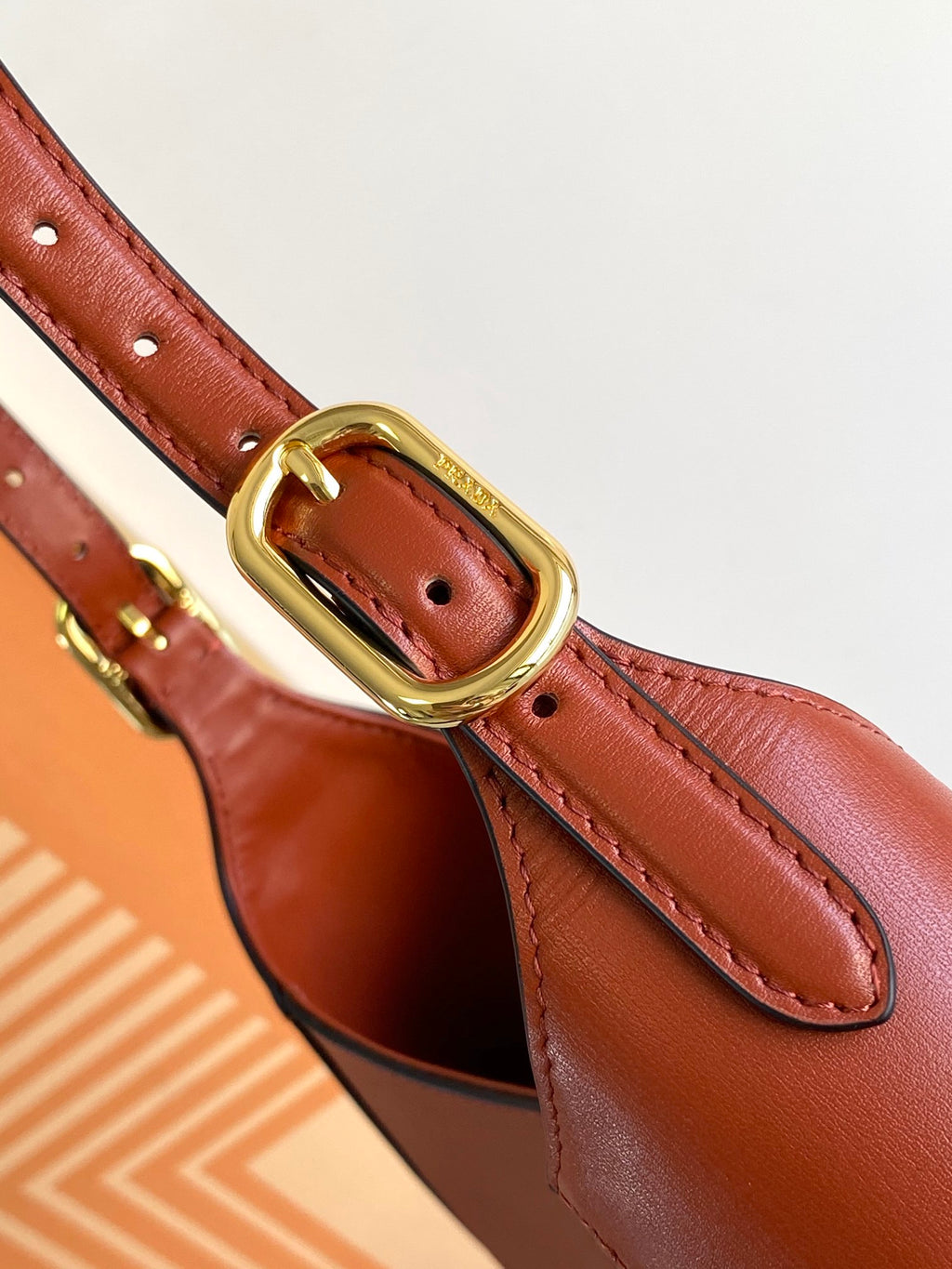 Cleo-Style Smooth Leather Shoulder Bag