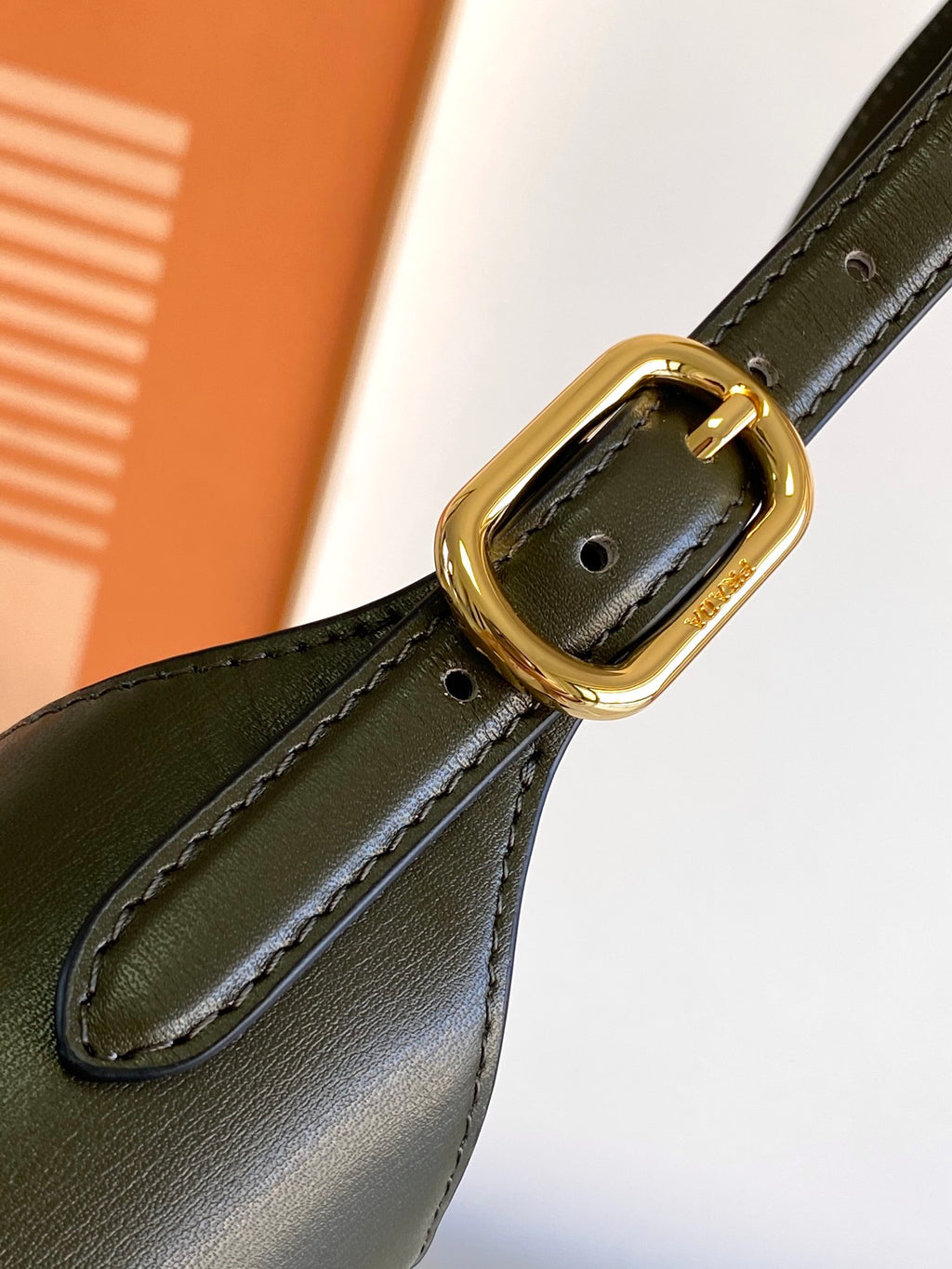 Cleo-Style Smooth Leather Shoulder Bag