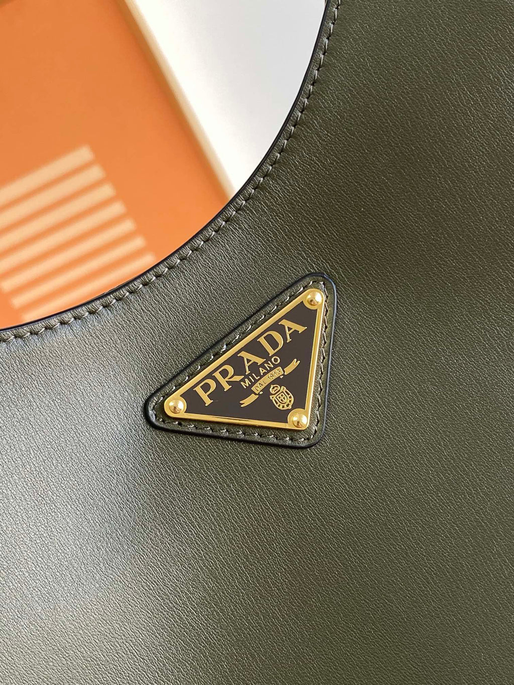 Cleo-Style Smooth Leather Shoulder Bag