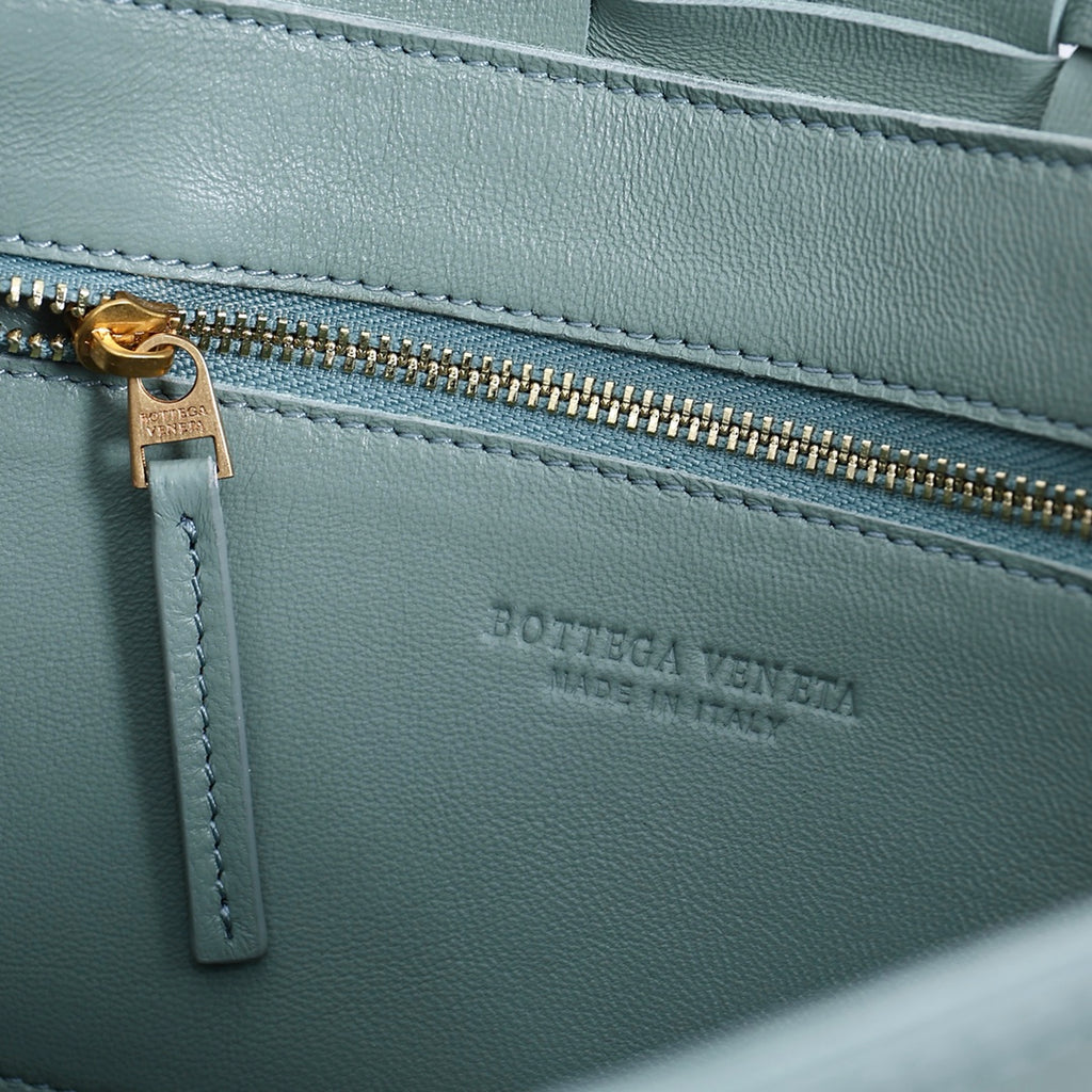 Cassette-Style Woven Shoulder Bag