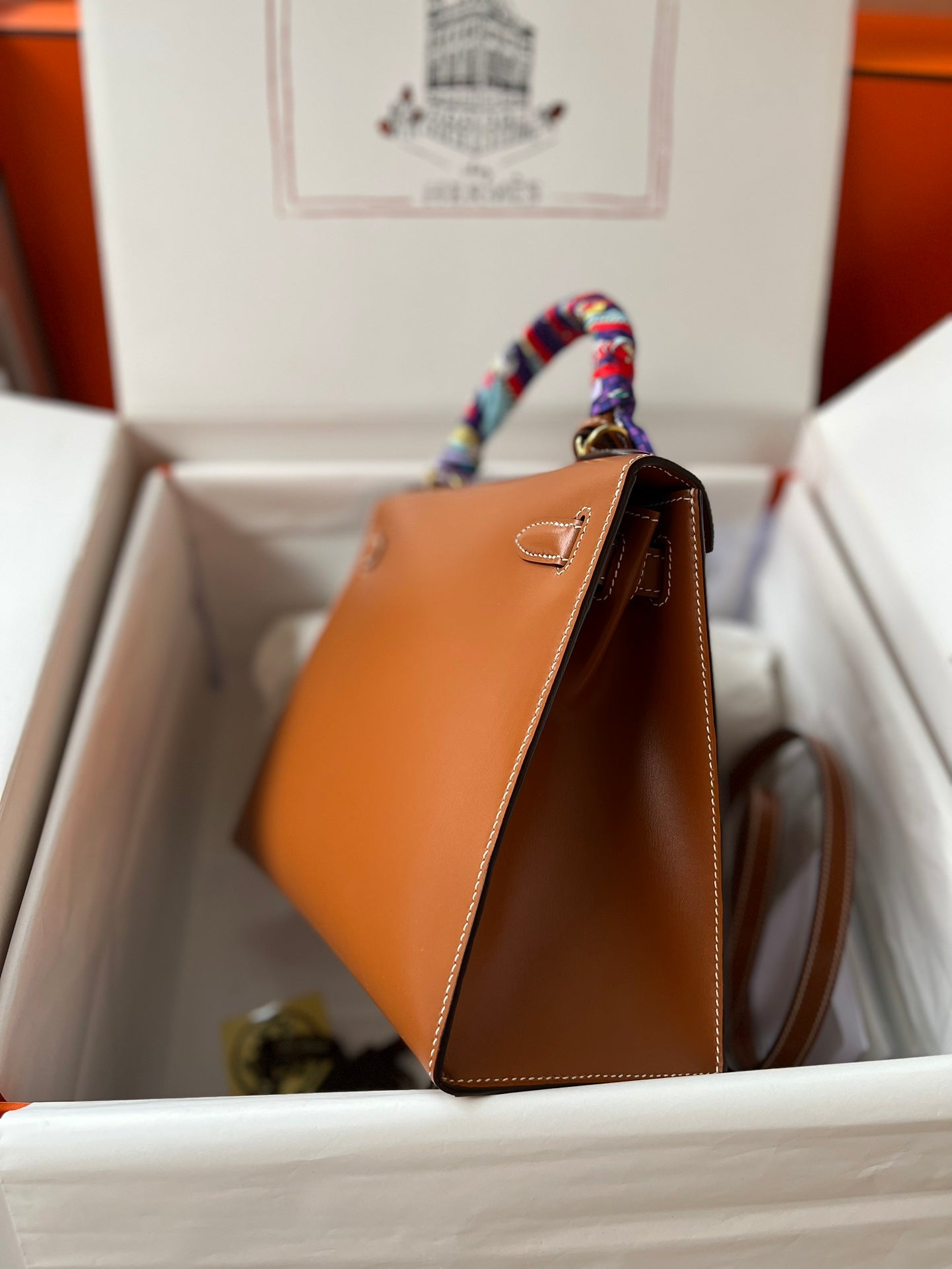 Kelly 28cm Box Leather