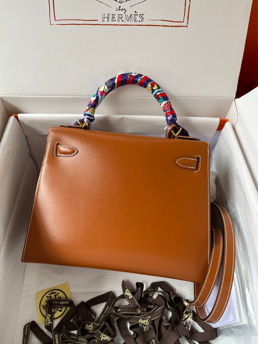 Kelly 28cm Box Leather