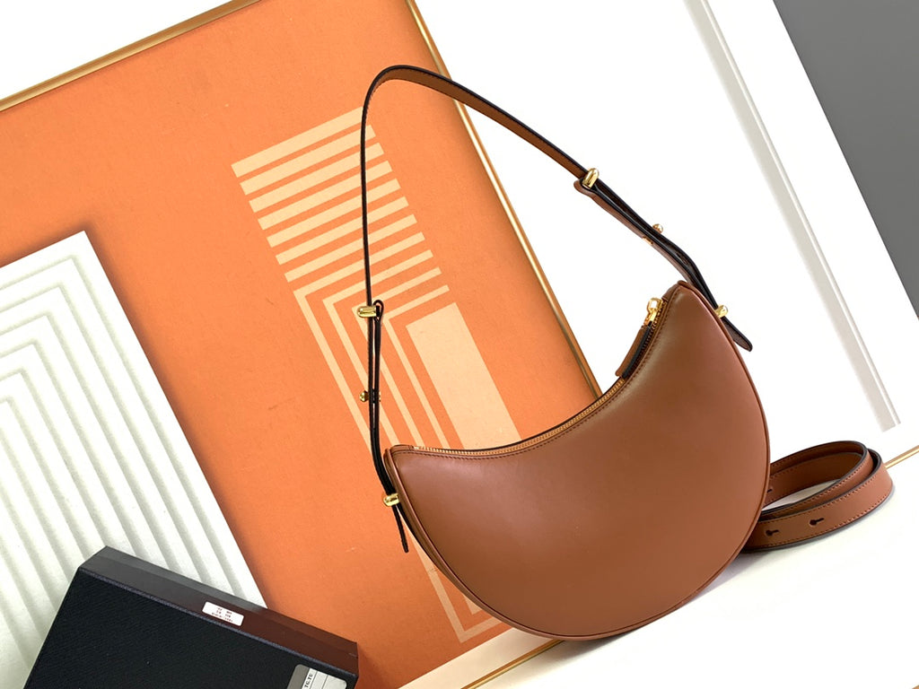 Moon-Style Dual Strap Shoulder Bag