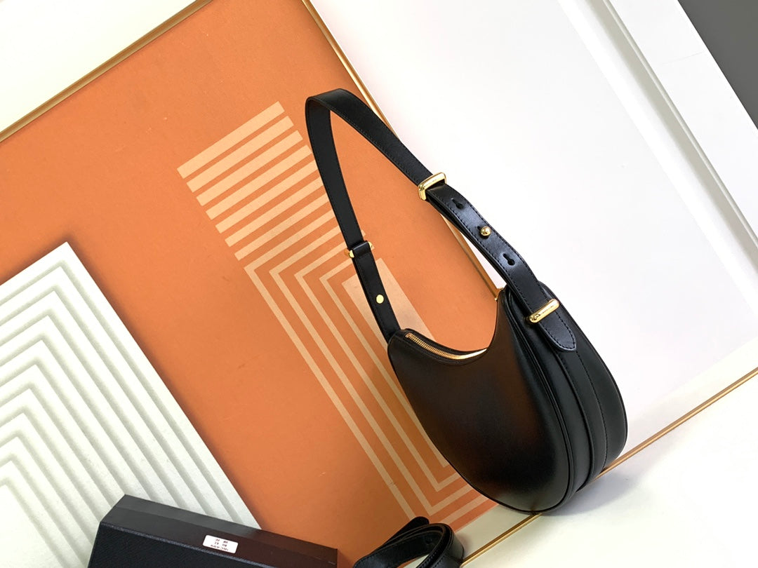 Moon-Style Dual Strap Shoulder Bag
