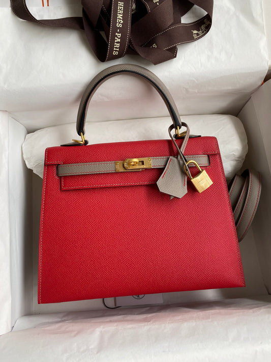 Kelly 25cm Epsom Leather Bag