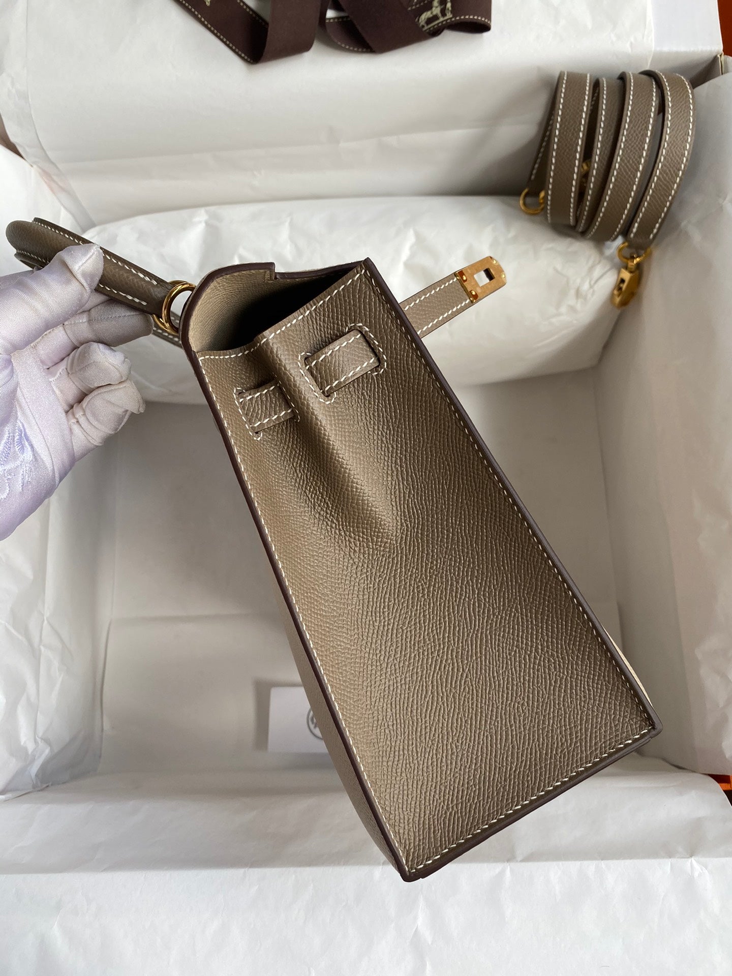 Kelly 25cm Epsom Leather Bag