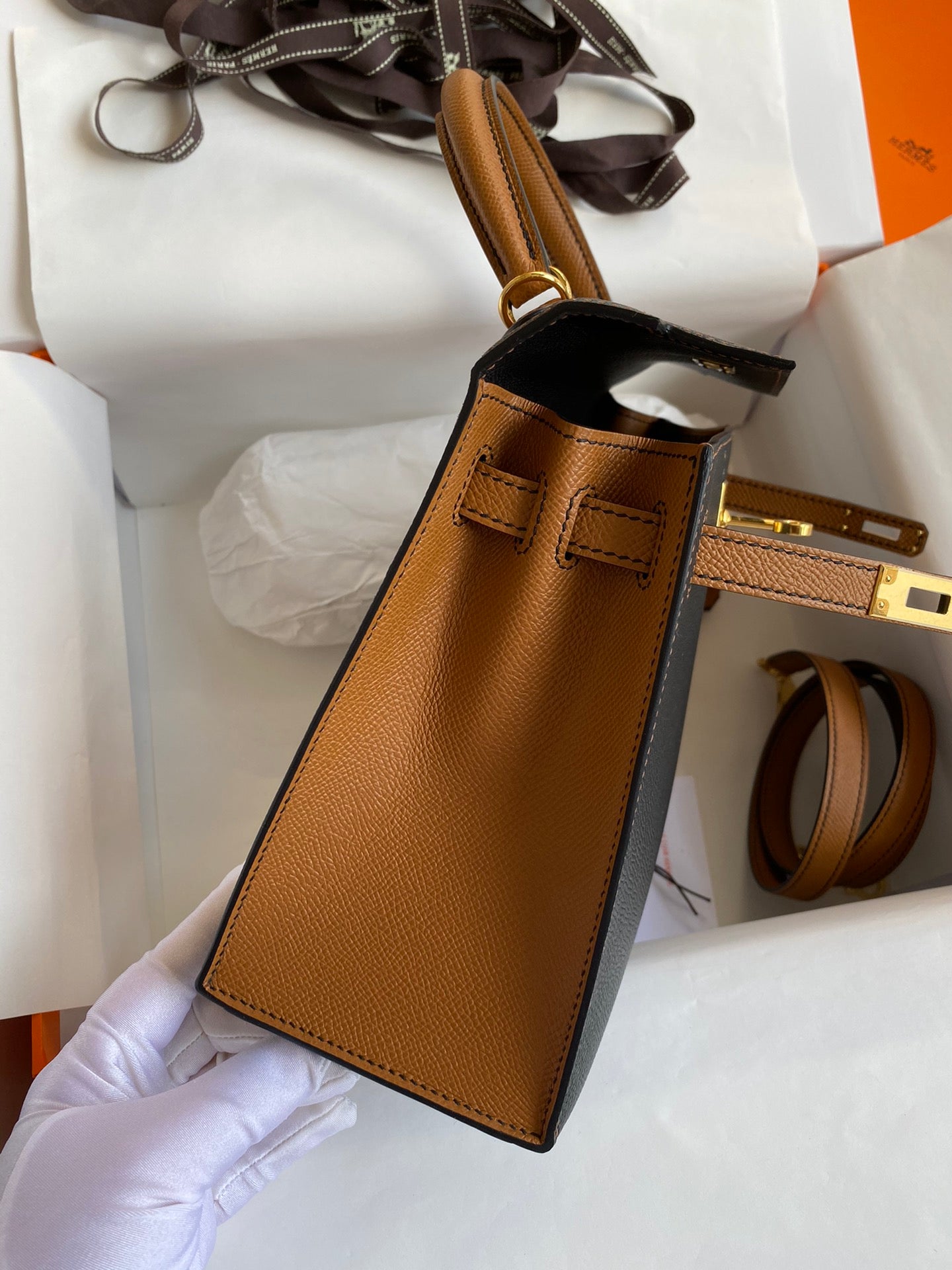 Kelly 25cm Epsom Leather Bag