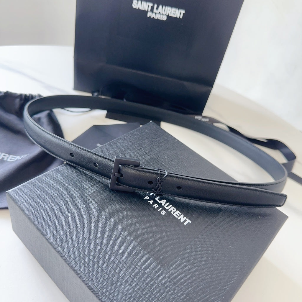 Logo Leather Waist Belt