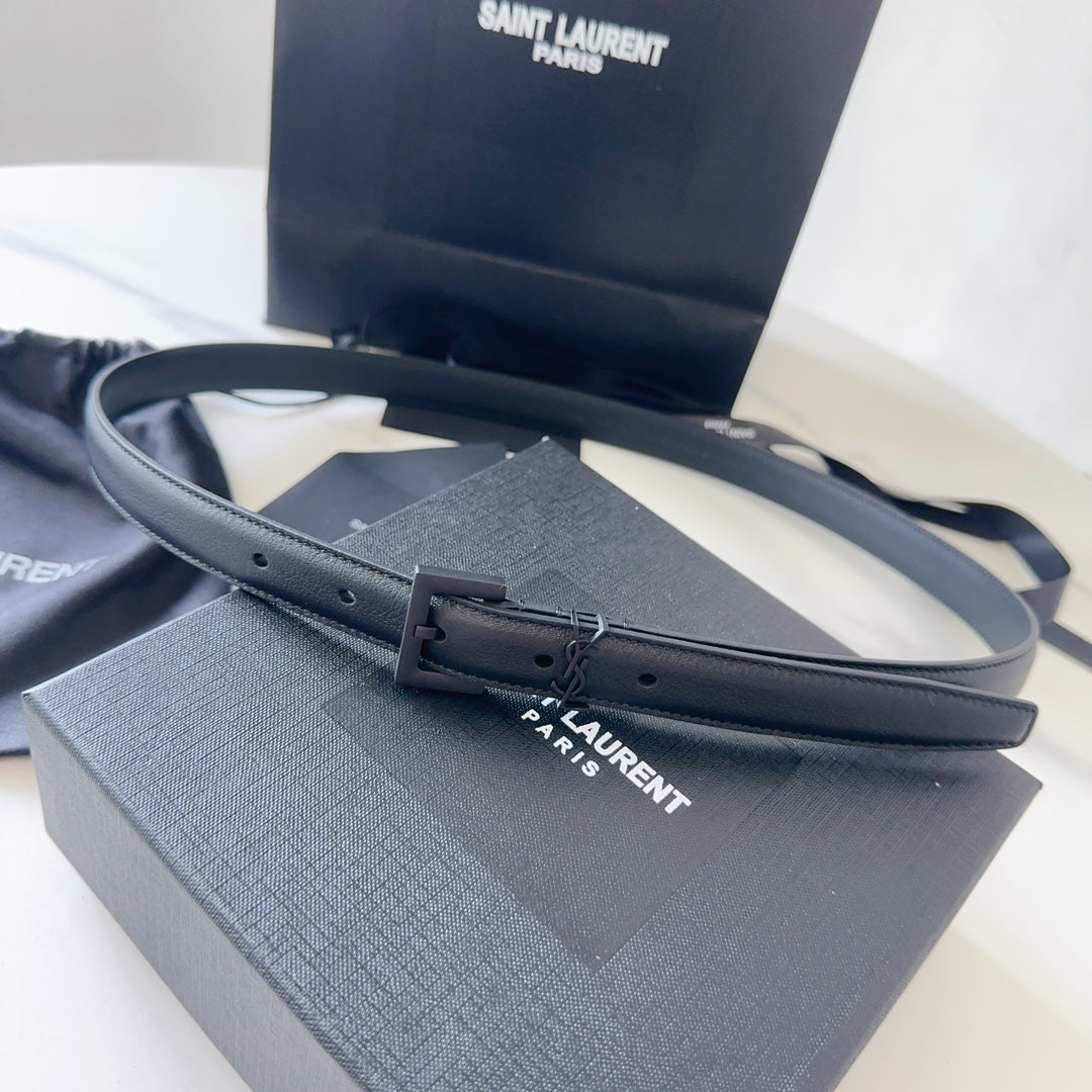 Logo Leather Waist Belt