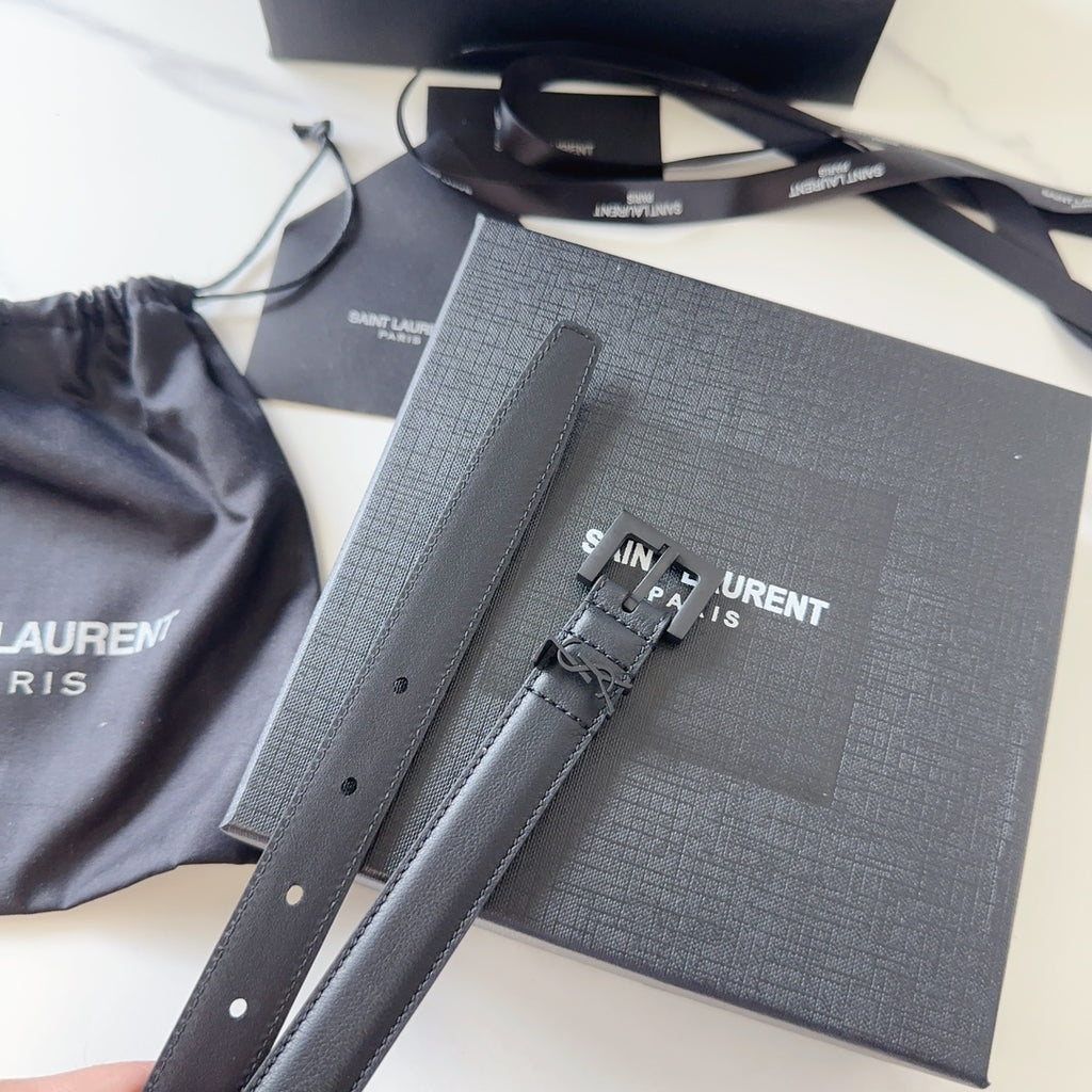 Logo Leather Waist Belt