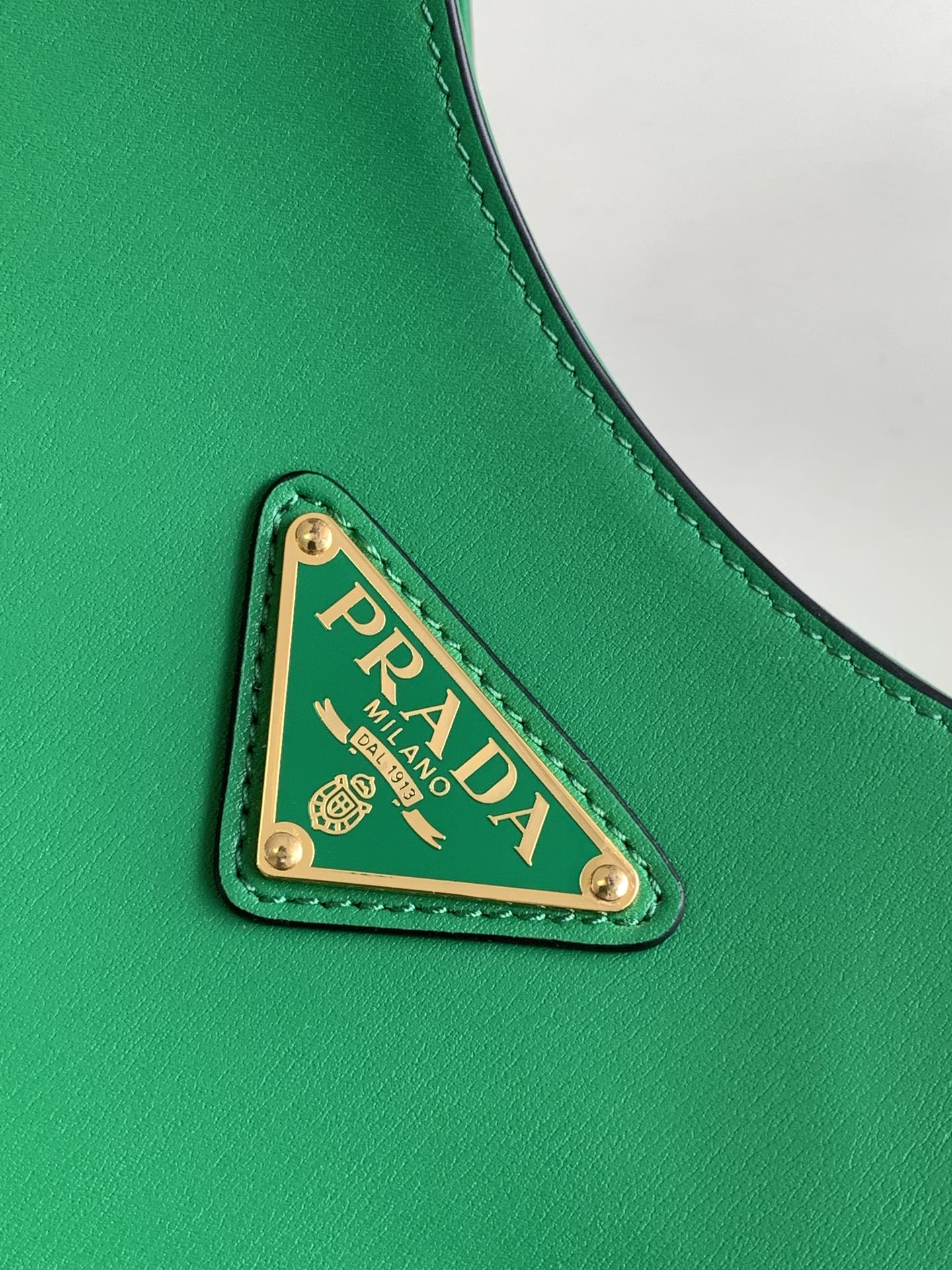 Cleo-Style Smooth Leather Shoulder Bag