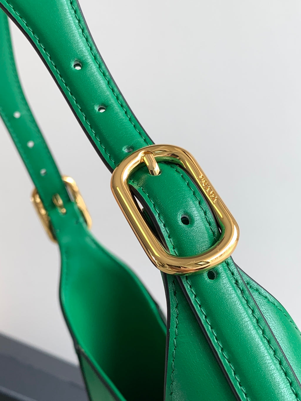 Cleo-Style Smooth Leather Shoulder Bag