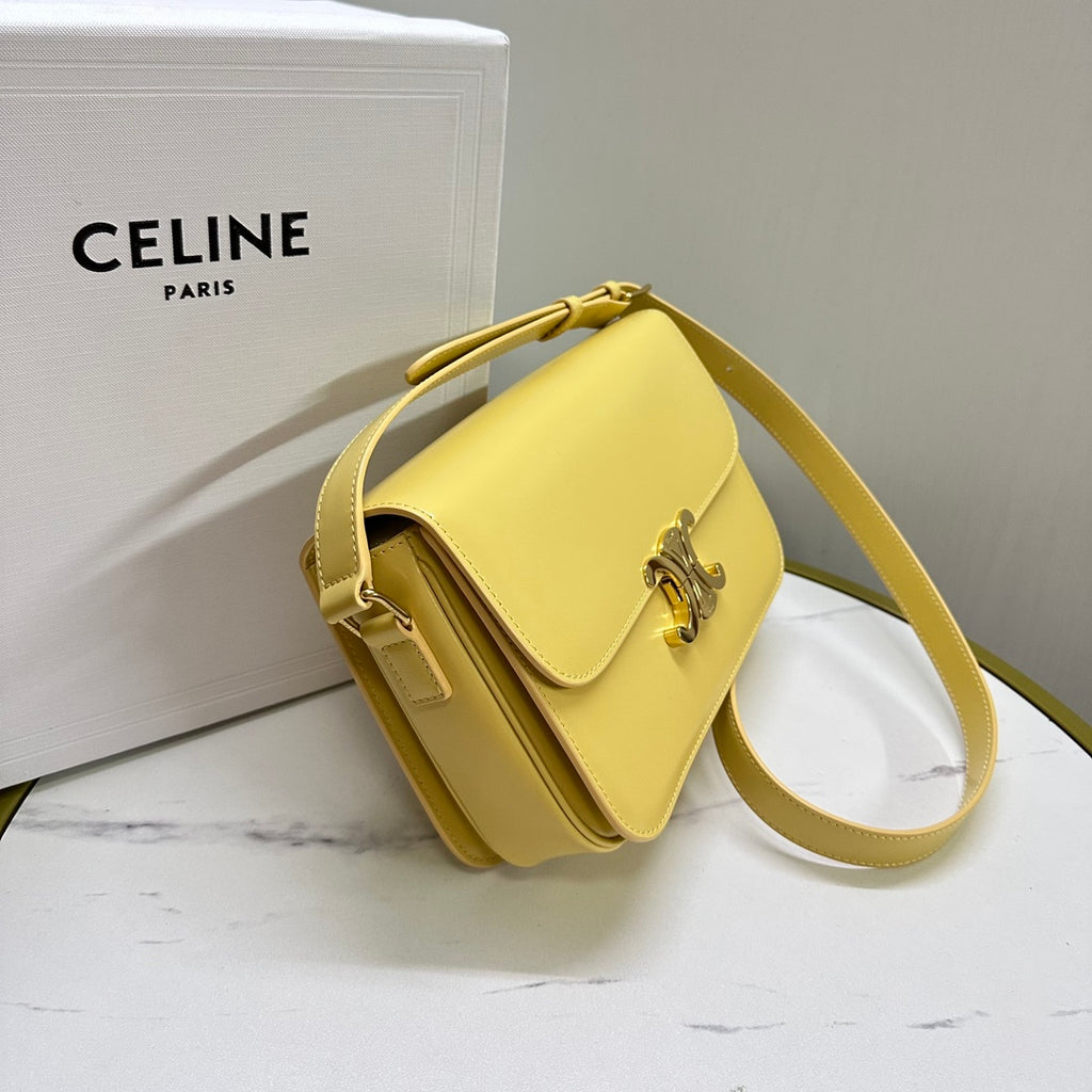 Triomphe Calfskin Shoulder Bag